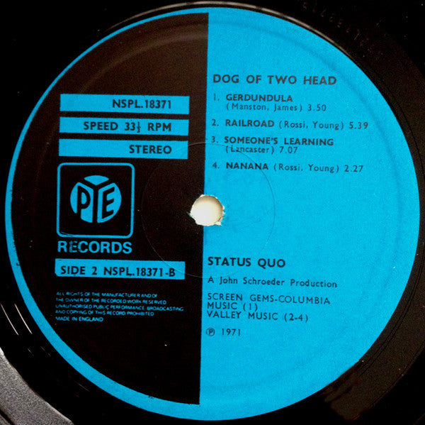 Status Quo ‎– Dog Of Two Head
