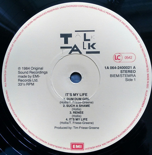 Talk Talk - It's My Life
