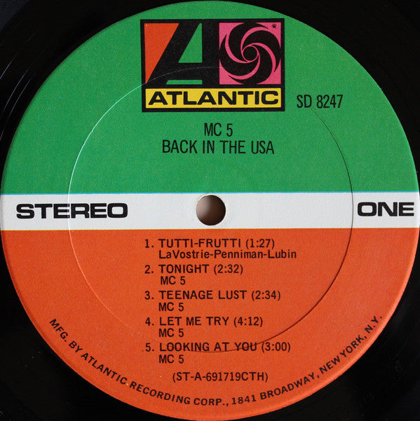 MC5 - Back In The USA