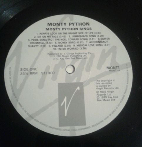Monty Python ‎– Monty Python Sings
