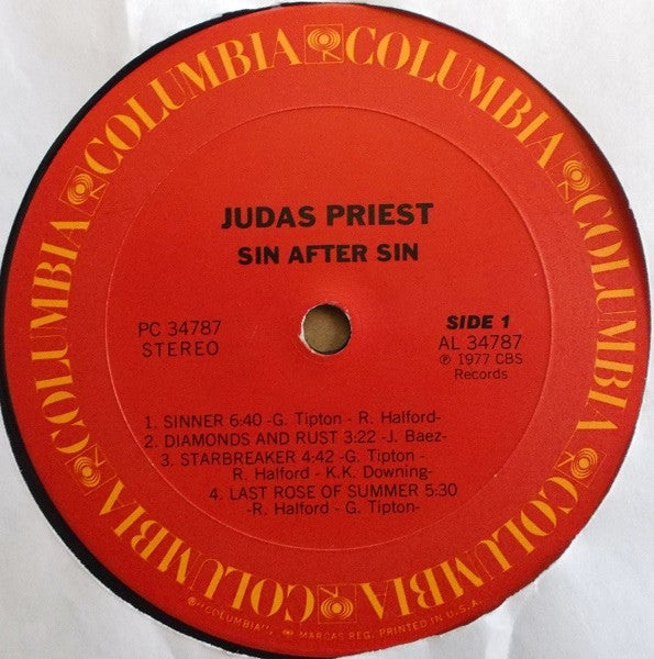 Judas Priest - Sin After Sin