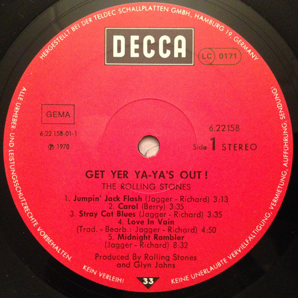 Rolling Stones - Get Yer Ya-Ya's Out