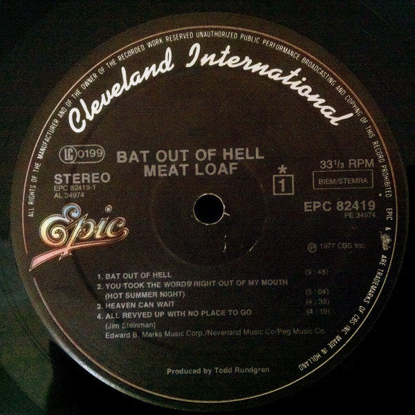Meat Loaf - Bat Out Of Hell