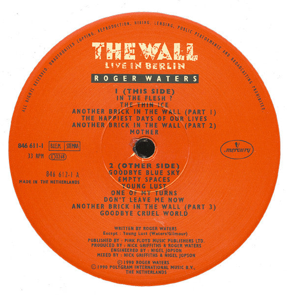 Waters, Roger - The Wall live In Berlin