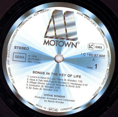 Wonder, Stevie - Songs In The Key Of Life