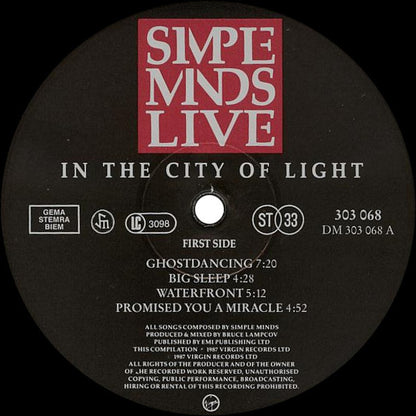 Simple Minds - Live In The City Of The Light
