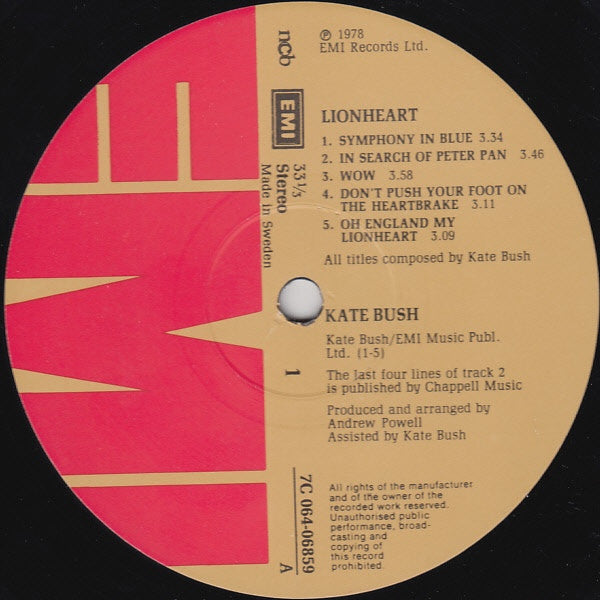 Bush, Kate - Lionheart
