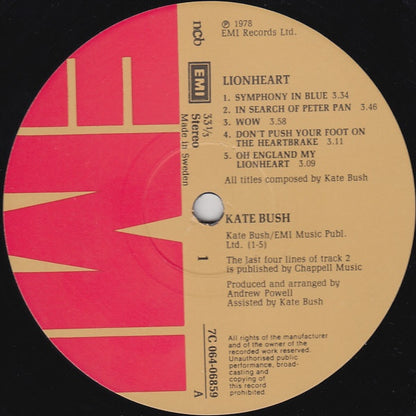 Bush, Kate - Lionheart