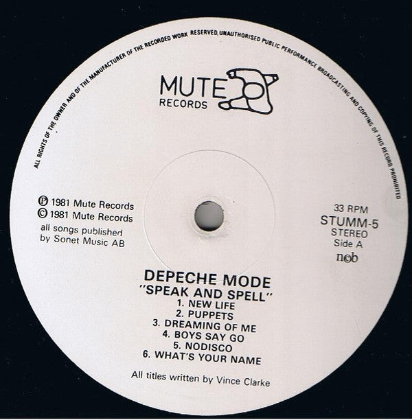Depeche Mode - Speak & Spell