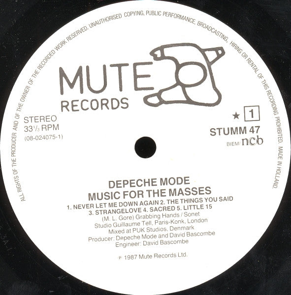 Depeche Mode - Music For The Masses