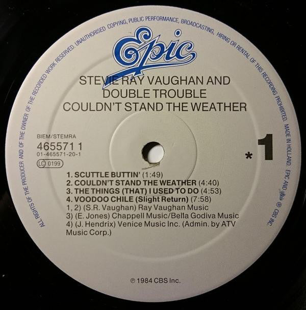 Vaughan, Stevie Ray And Double Trouble - Couldn't Stand The Weather