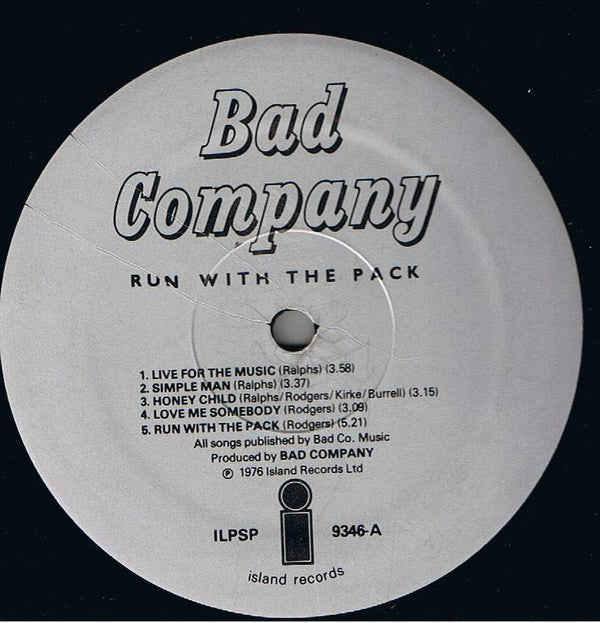 Bad Company - Run With The Pack