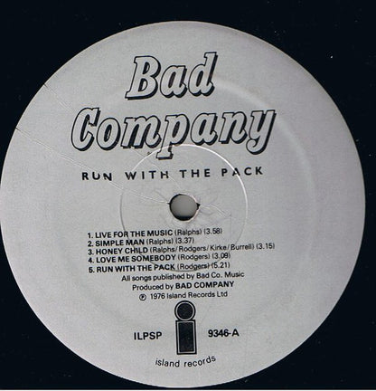 Bad Company - Run With The Pack