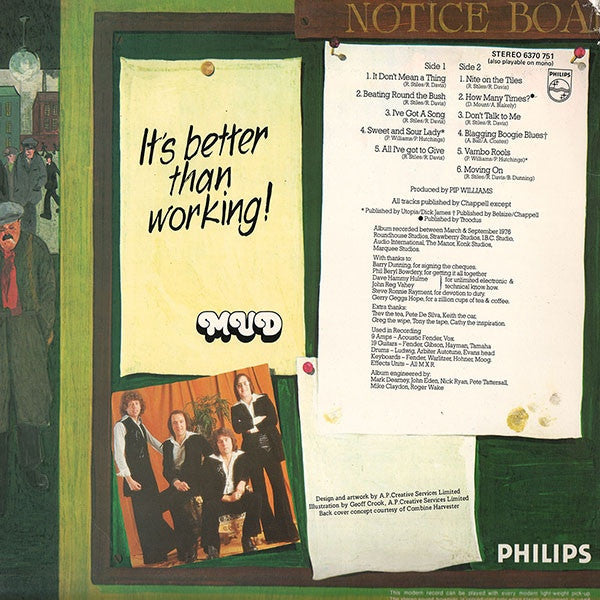 Mud ‎– It's Better Than Working