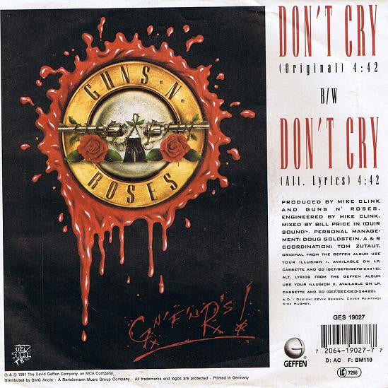 Guns N' Roses - Don't Cry