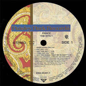 Prince ‎– The Hits 1