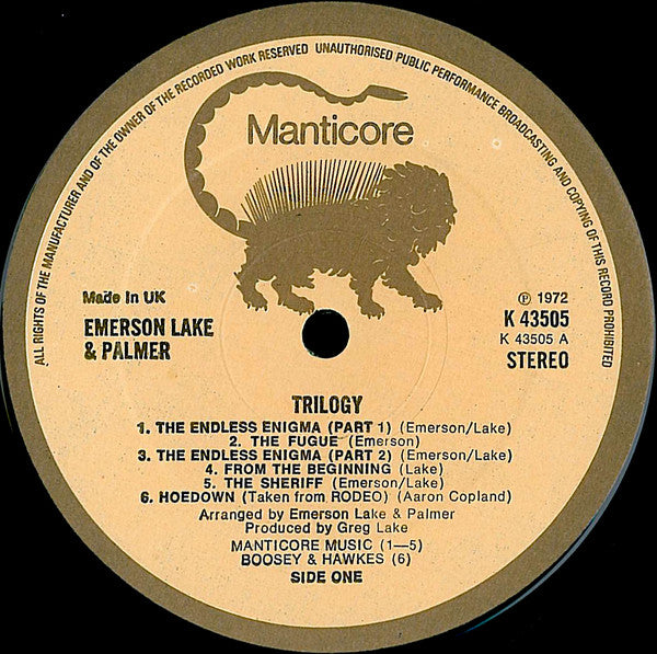 Emerson, Lake And Palmer - Trilogy