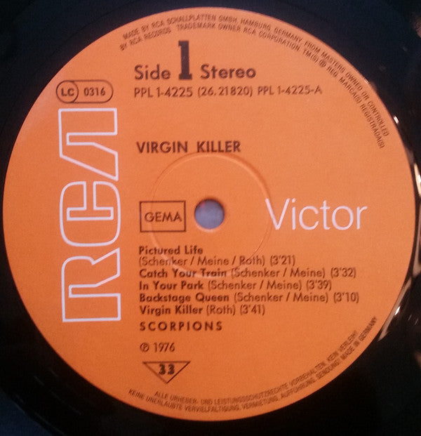 Scorpions ‎– Virgin Killer