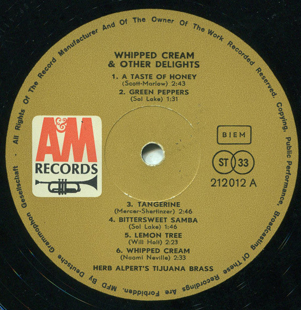 Alpert, Herb The Tijuana Brass - Whipped Cream & Other Delights