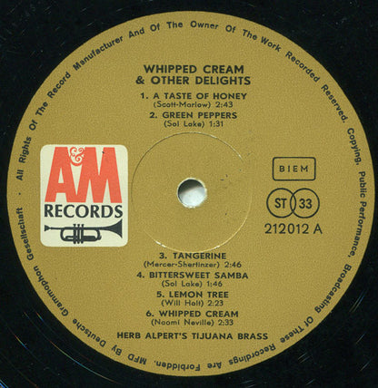 Alpert, Herb The Tijuana Brass - Whipped Cream & Other Delights