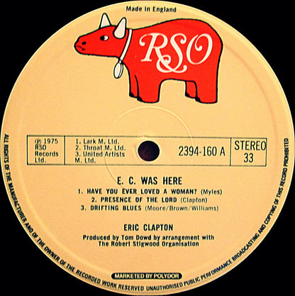 Clapton, Eric ‎– E.C. Was Here
