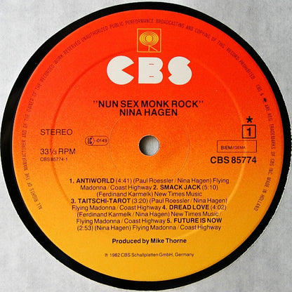 Hagen, Nina  ‎– Nunsexmonkrock