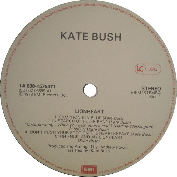 Bush, Kate - Lionheart
