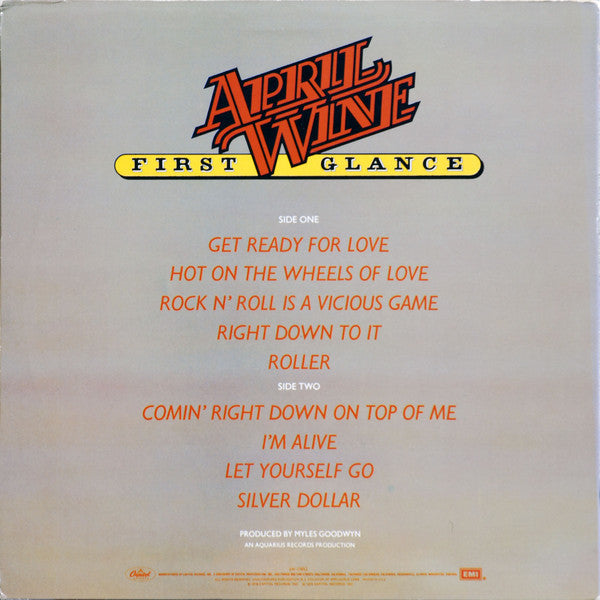 April Wine - First Glance