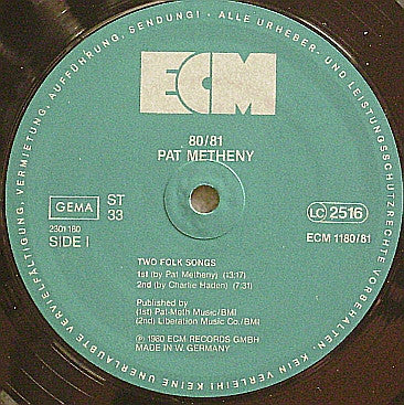 Metheny, Pat - 80/81