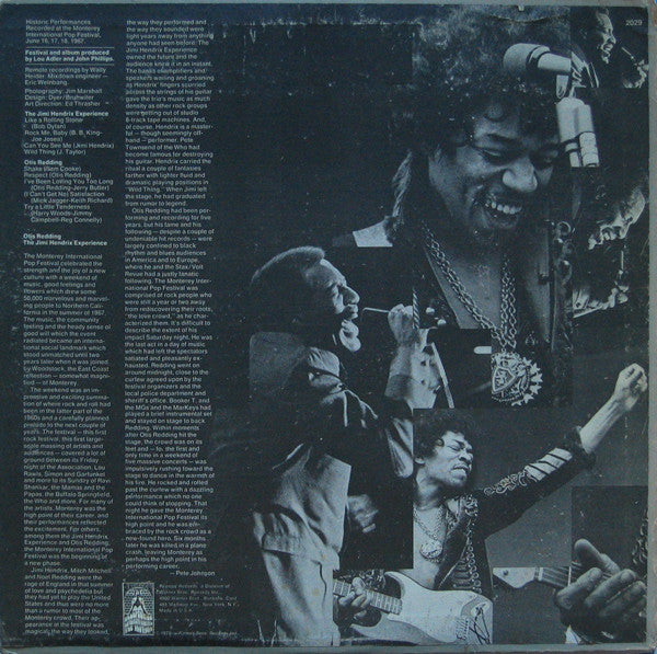 Redding, Otis/Jimi Hendrix Experience - The Monterey International Pop Festival