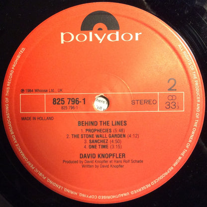 Knopfler, David ‎– Behind The Lines