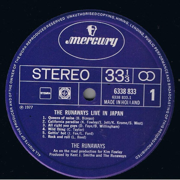 Runaways - Live In Japan