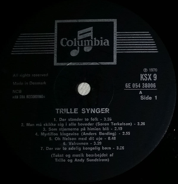 Trille ‎– Oh Nelson Med Dit Øje