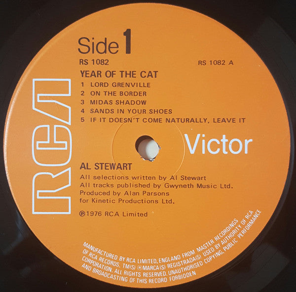 Stewart, Al ‎– Year Of The Cat