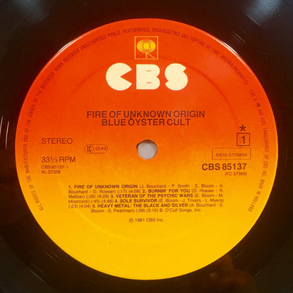 Blue Öyster Cult - Fire Of Unknown Origin