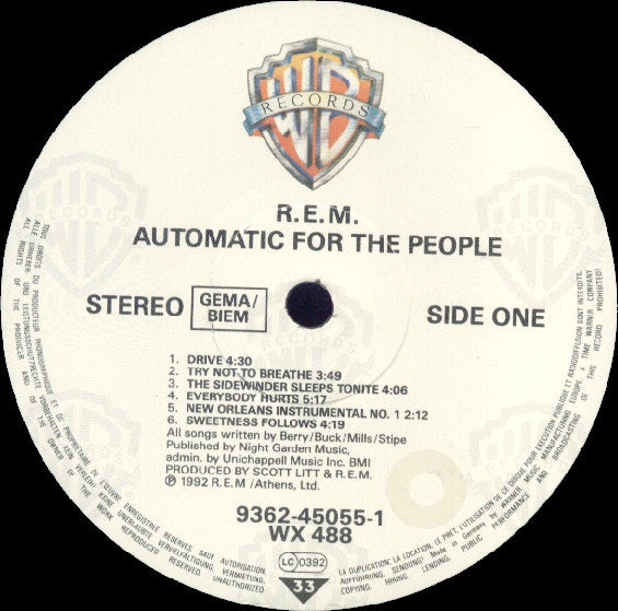 R.E.M. - Automatic For The People