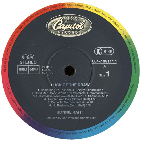 Raitt, Bonnie - Luck Of The Draw