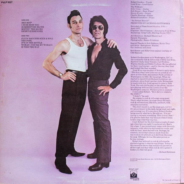 Gordon, Robert / Link Wray -  Robert Gordon With Link Wray