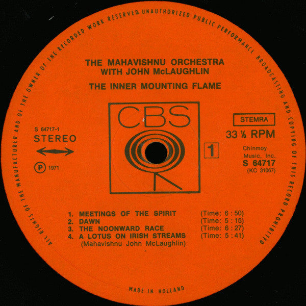 Mahavishnu Orchestra With John McLaughlin ‎– The Inner Mounting Flame