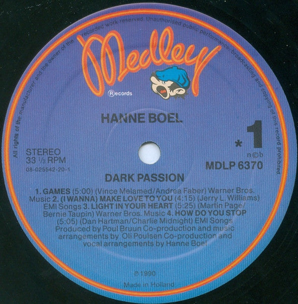 Boel, Hanne ‎– Dark Passion