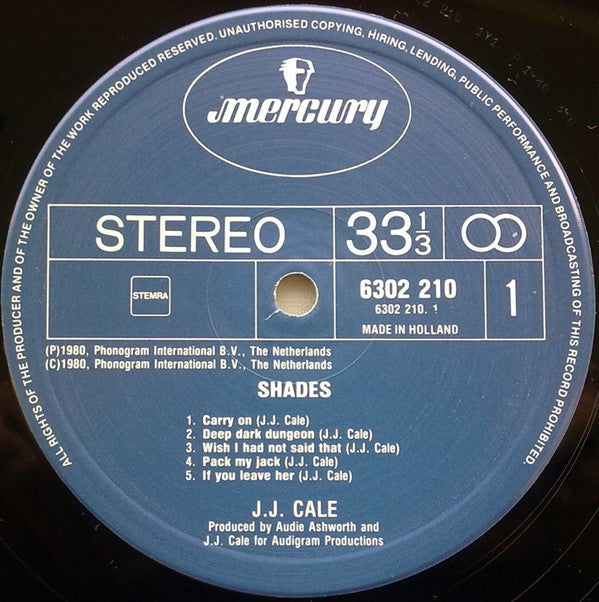 Cale, J.J. - Shades - RecordPusher  