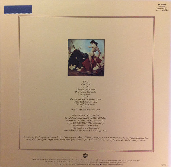 Cooder, Ry - Borderline