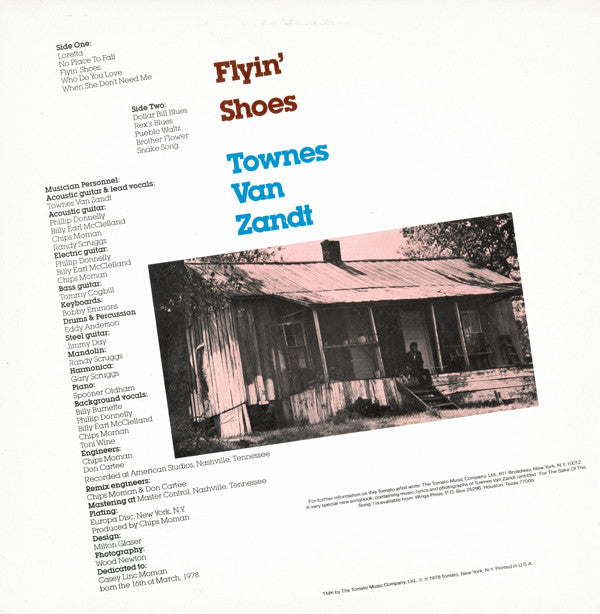 Van Zandt, Townes  -  Flyin' shoes