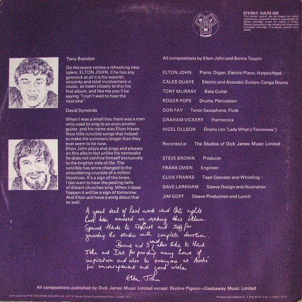 John, Elton - Empty Sky