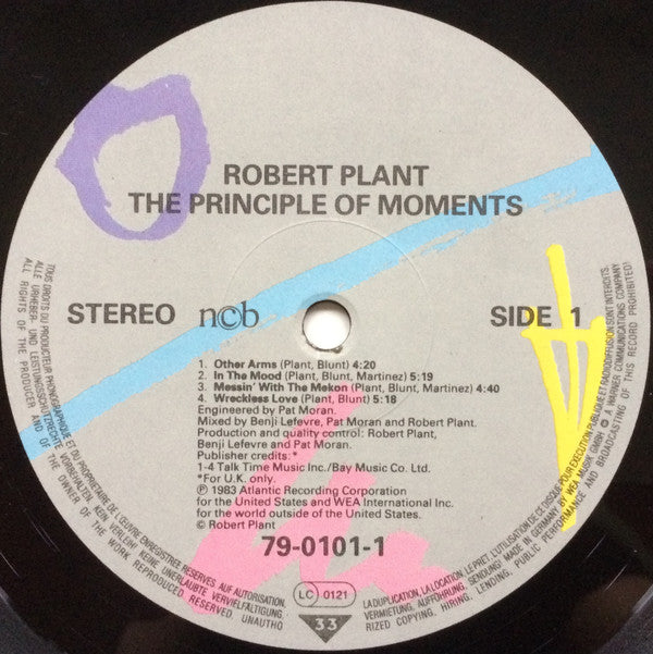Plant, Robert ‎– The Principle Of Moments