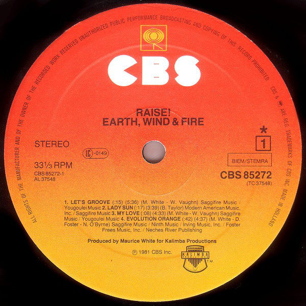 Earth, Wind & Fire ‎– Raise!