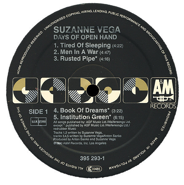 Vega, Suzanne - Days Of Open Hand