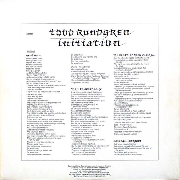 Rundgren, Todd - Initiation