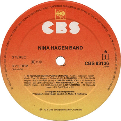 Hagen, Nina Band ‎– Nina Hagen Band