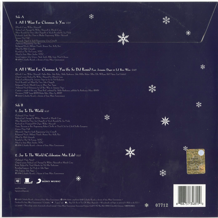 Carey, Mariah - All I Want For Christmas